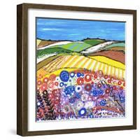 Wheatfields in Scotland-Caroline Duncan-Framed Giclee Print