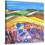 Wheatfields in Scotland-Caroline Duncan-Stretched Canvas