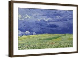 Wheatfields under Thunderclouds, 1890-Vincent van Gogh-Framed Giclee Print