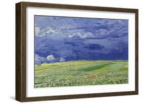 Wheatfields under Thunderclouds, 1890-Vincent van Gogh-Framed Giclee Print