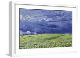 Wheatfields under Thunderclouds, 1890-Vincent van Gogh-Framed Giclee Print