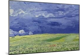 Wheatfields under Thunderclouds, 1890-Vincent van Gogh-Mounted Giclee Print