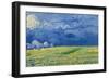 Wheatfields under Thunderclouds, 1890-Vincent van Gogh-Framed Premium Giclee Print