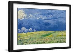 Wheatfields under Thunderclouds, 1890-Vincent van Gogh-Framed Giclee Print