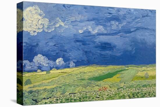 Wheatfields under Thunderclouds, 1890-Vincent van Gogh-Stretched Canvas