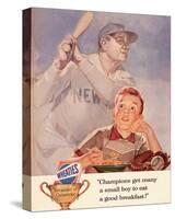 Wheaties, Boy Eating Cereal-null-Stretched Canvas