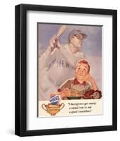 Wheaties, Boy Eating Cereal-null-Framed Art Print