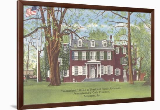 Wheatland, President Buchanan's Home, Lancaster, Pennsylvania-null-Framed Art Print