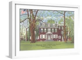 Wheatland, President Buchanan's Home, Lancaster, Pennsylvania-null-Framed Art Print