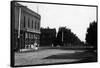 Wheatland, Wyoming - Street Scene-Lantern Press-Framed Stretched Canvas