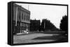 Wheatland, Wyoming - Street Scene-Lantern Press-Framed Stretched Canvas