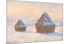 Wheatstacks, 1891-Claude Monet-Mounted Giclee Print