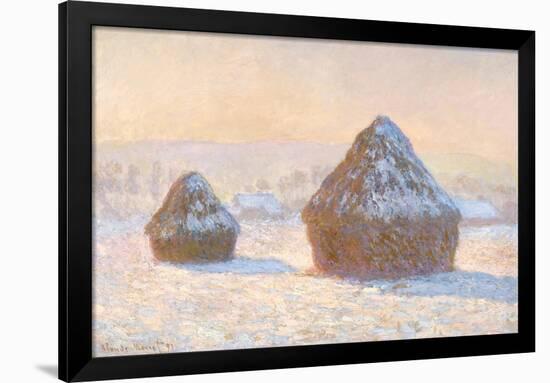 Wheatstacks, 1891-Claude Monet-Framed Giclee Print