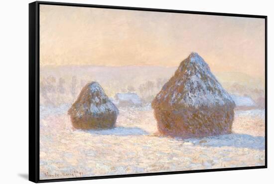 Wheatstacks, 1891-Claude Monet-Framed Stretched Canvas