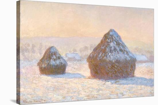 Wheatstacks, 1891-Claude Monet-Stretched Canvas