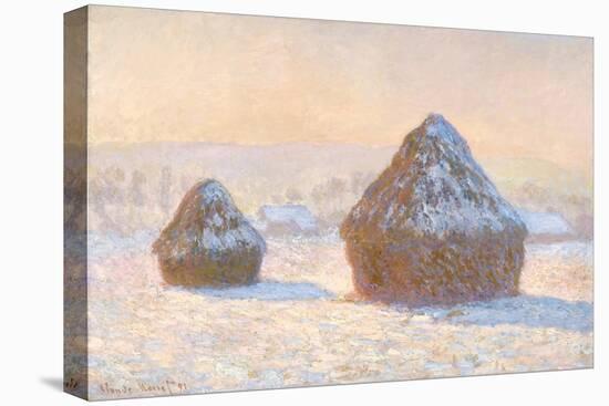Wheatstacks, 1891-Claude Monet-Stretched Canvas