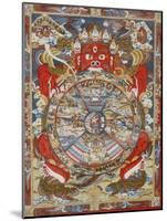 Wheel of Life, Kopan Monastery, Bhaktapur, Nepal, Asia-Godong-Mounted Photographic Print