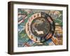 Wheel of Life Showing Rooster, Snake and Pig, Kopan Monastery, Kathmandu-Godong-Framed Photographic Print