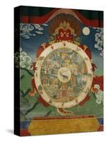 Wheel of Life, Tibetan Art, China-Doug Traverso-Stretched Canvas