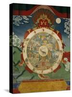 Wheel of Life, Tibetan Art, China-Doug Traverso-Stretched Canvas