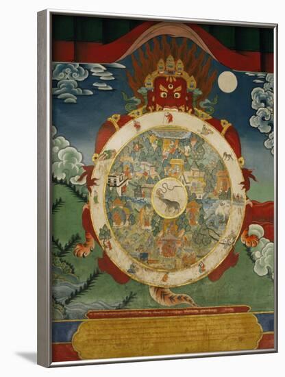 Wheel of Life, Tibetan Art, China-Doug Traverso-Framed Photographic Print