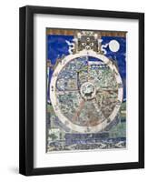 Wheel of Life Wall Art, Tikse Gompa, Tikse, Ladakh, Indian Himalaya, India-Jochen Schlenker-Framed Premium Photographic Print