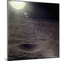 Wheel Tracks on the Surface of the Moon-null-Mounted Premium Photographic Print