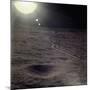 Wheel Tracks on the Surface of the Moon-null-Mounted Photographic Print