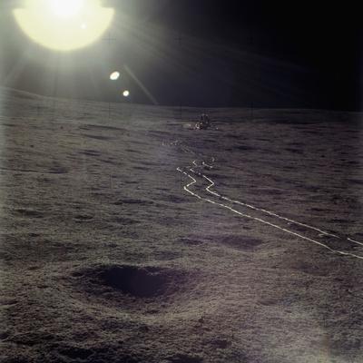 'Wheel Tracks on the Surface of the Moon' Photographic Print ...