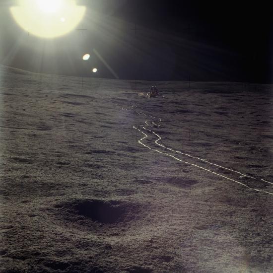 'Wheel Tracks on the Surface of the Moon' Photographic Print ...