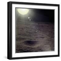Wheel Tracks on the Surface of the Moon-null-Framed Photographic Print