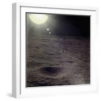 Wheel Tracks on the Surface of the Moon-null-Framed Photographic Print