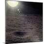 Wheel Tracks on the Surface of the Moon-null-Mounted Photographic Print