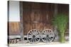 Wheel with Gassho-zukuri house, Ainokura Village, Gokayama, Japan-Keren Su-Stretched Canvas