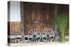 Wheel with Gassho-zukuri house, Ainokura Village, Gokayama, Japan-Keren Su-Stretched Canvas