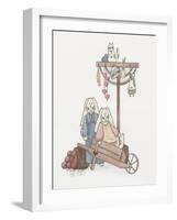 Wheelbarrow Bunnies-Debbie McMaster-Framed Giclee Print