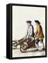 Wheelbarrow Race, from Costumes of Venetians, Grevenbroch Manuscript, Italy, 18th Century-null-Framed Stretched Canvas