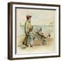 Wheelbarrow Ride-null-Framed Art Print