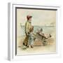 Wheelbarrow Ride-null-Framed Art Print