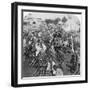 Wheelbarrow Transportation at the Boat Landing, Tientsin (Tianji), China, 1901-Underwood & Underwood-Framed Photographic Print