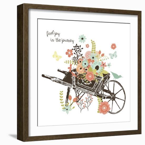 Wheelbarrow-Erin Clark-Framed Giclee Print