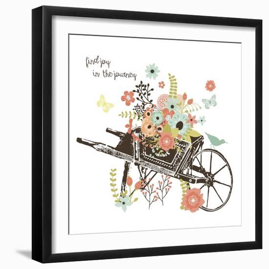 Wheelbarrow-Erin Clark-Framed Giclee Print