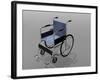 Wheelchair Illustration-null-Framed Art Print