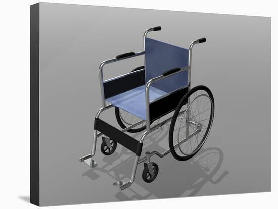 Wheelchair Illustration-null-Stretched Canvas