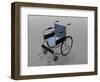 Wheelchair Illustration-null-Framed Art Print