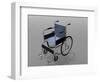 Wheelchair Illustration-null-Framed Art Print