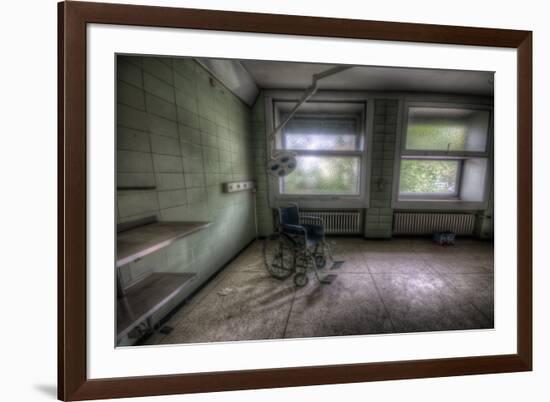 Wheelchair in Empty Room-Nathan Wright-Framed Photographic Print