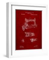 Wheeler and Wilson Sewing Machine Patent-Cole Borders-Framed Art Print