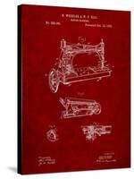 Wheeler and Wilson Sewing Machine Patent-Cole Borders-Stretched Canvas