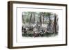 Wheeler's Confederate Cavalry Capturing a Supply Train Near Jasper, Tennessee, C1863-JFE Hillen-Framed Giclee Print